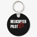 OFF DUTY HELICOPTER PILOT DARK keychains
