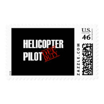 OFF DUTY HELICOPTER PILOT DARK STAMPS