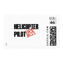 OFF DUTY HELICOPTER PILOT LIGHT POSTAGE STAMPS