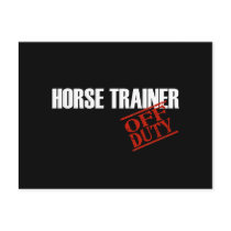 OFF DUTY HORSE TRAINER DARK postcards by NotWorking OFF DUTY HORSE TRAINER DARK postcards