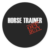OFF DUTY HORSE TRAINER DARK stickers by NotWorking OFF DUTY HORSE TRAINER DARK stickers