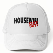 Off Duty Housewife (Blk) hats