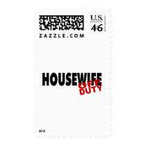 Off Duty Housewife (Blk) Stamp