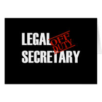 OFF DUTY LEGAL SECRETARY DARK cards