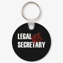 OFF DUTY LEGAL SECRETARY DARK keychains