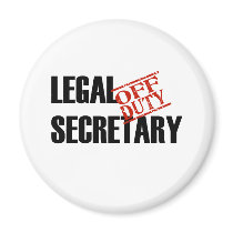 OFF DUTY LEGAL SECRETARY LIGHT magnets