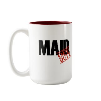 OFF DUTY MAID mug