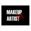 OFF DUTY MAKEUP ARTIST DARK cards by NotWorking OFF DUTY MAKEUP ARTIST DARK cards