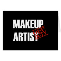 OFF DUTY MAKEUP ARTIST DARK cards