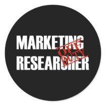OFF DUTY MARKETING RESEARCHER dark stickers by NotWorking OFF DUTY MARKETING RESEARCHER dark stickers