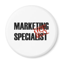 OFF DUTY MARKETING SPECIALIST LIGHT magnets by NotWorking OFF DUTY MARKETING SPECIALIST LIGHT magnets