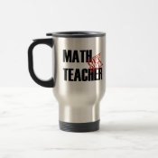 OFF DUTY MATH TEACHER mug