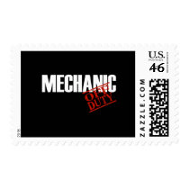 OFF DUTY MECHANIC DARK POSTAGE STAMPS
