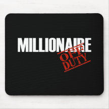 OFF DUTY MILLIONAIRE DARK MOUSE MATS