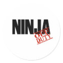 OFF DUTY NINJA LIGHT stickers by NotWorking OFF DUTY NINJA LIGHT stickers