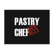 OFF DUTY PASTRY CHEF DARK POSTCARDS