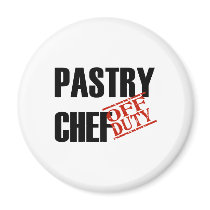 OFF DUTY PASTRY CHEF LIGHT magnets by NotWorking OFF DUTY PASTRY CHEF LIGHT magnets