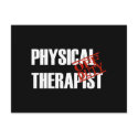 OFF DUTY PHYSICAL THERAPIST DARK postcards