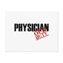OFF DUTY PHYSICIAN LIGHT POSTCARDS