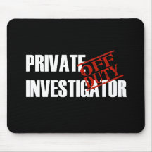 OFF DUTY PRIVATE INVEST DARK MOUSE PAD