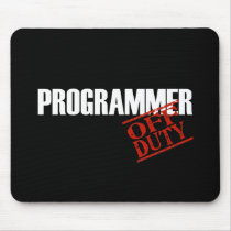 OFF DUTY PROGRAMMER DARK mousepads