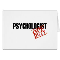 OFF DUTY PSYCHOLOGIST LIGHT GREETING CARDS