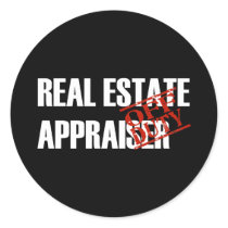 OFF DUTY REAL ESTATE APPRAISER DARK stickers