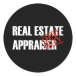 OFF DUTY REAL ESTATE APPRAISER DARK STICKER