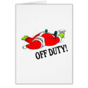 Off Duty Santa (Drunk) cards