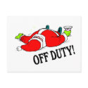 Off Duty Santa (Drunk) postcards