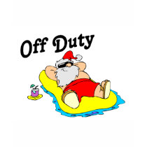 Off Duty Santa (Relaxing) t-shirts by CelebrationZazzle Off Duty Santa (Relaxing) t-shirts