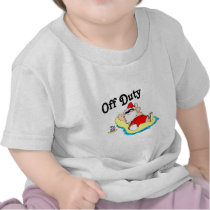 Off Duty Santa (Sunning) t-shirts