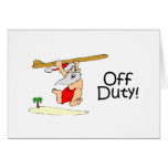 Off Duty Santa (Surfing) Cards