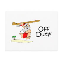 Off Duty Santa (Surfing) postcards