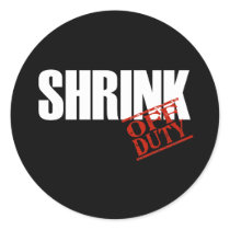 OFF DUTY SHRINK DARK stickers