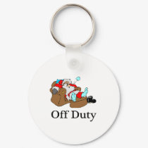 Off Duty (Sleeping Santa) keychains