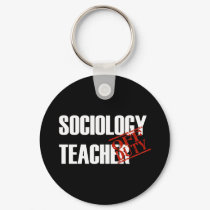 OFF DUTY SOCIOLOGY TEACHER DARK keychains by NotWorking OFF DUTY SOCIOLOGY TEACHER DARK keychains