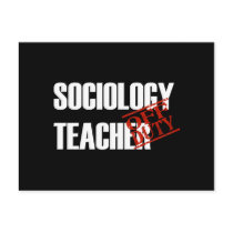 OFF DUTY SOCIOLOGY TEACHER DARK postcards by NotWorking OFF DUTY SOCIOLOGY TEACHER DARK postcards