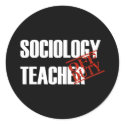 OFF DUTY SOCIOLOGY TEACHER DARK stickers by NotWorking OFF DUTY SOCIOLOGY TEACHER DARK stickers