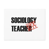 OFF DUTY SOCIOLOGY TEACHER LIGHT postcards by NotWorking OFF DUTY SOCIOLOGY TEACHER LIGHT postcards