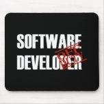 OFF DUTY SOFTWARE DEVELOPER DARK MOUSE MAT