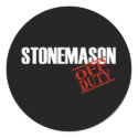 OFF DUTY STONEMASON DARK stickers by NotWorking OFF DUTY STONEMASON DARK stickers