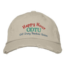 Off Duty Teacher Cap embroidered hats