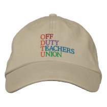 Off Duty Teachers Cap by SRF Embroidered Hat