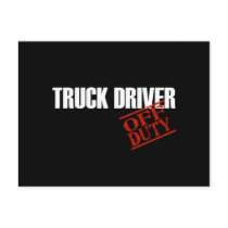 OFF DUTY TRUCK DRIVER DARK POSTCARDS