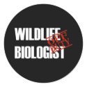 OFF DUTY WILDLIFE BIOLOGIST DARK stickers