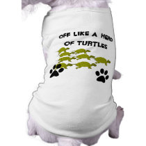 Aus wie eine Herde von Schildkröten hundekleidung