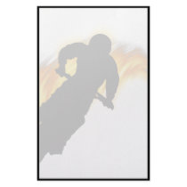 Off Road Dirt Bike with Flames Stationery Paper