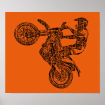 Off-road moto race posters
