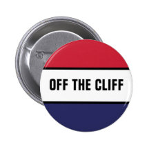 Off The Cliff Pinback Button